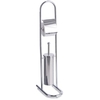 Zeller WC-Garnitur Metall verchromt 18416,  Maße: 16, 5 x 30 x 82, 5 cm,  Farbe: silber