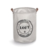 Zeller Wäschesammler Loft,  Polyester 14296,  Maße (L x B x H): 40 x 40 x 50 cm