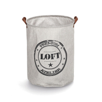 Zeller Wäschesammler Loft,  Polyester 14296,  Maße (L x B x H): 40 x 40 x 50 cm