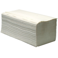 zetForm Falthandtücher 23, 5 x 23 cm,  2- lagig 15422-04,  1 Karton = 20 x 160 = 3.200 Tücher,  natur