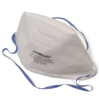zetMask FFP2 NR D Feinstaubfiltermasken,  ohne Ventil 30936-94,  1 Box = 20 Stück