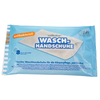 zetMedica Feuchte Waschhandschuhe,  antibakteriell 12108-00,  1 Beutel = 8 Waschhandschuhe