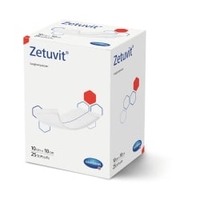 Zetuvit Saugkompresse hydrophil 10 x 10 cm,  steril 4137085,  1 Packung = 25 Stück,  einzel verpackt