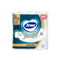 Zewa Just 1 Toilettenpapier,  4-lagig,  weiß 485267,  1 Packung = 4 Rollen à 99 Blatt