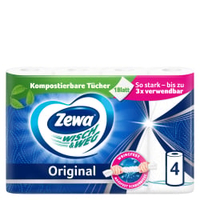 Zewa Küchenrolle Wisch&Weg Original 43225,  1 Packung = 4 Rollen x 45 Blatt