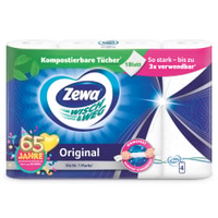 Zewa Küchenrolle Wisch&Weg Original,  wringfest 43225,  1 Packung = 4 Rollen