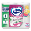 Zewa Toilettenpapier Ultra Smart,  4-lagig 488978,  1 Packung = 4 Rollen à 280 Blatt