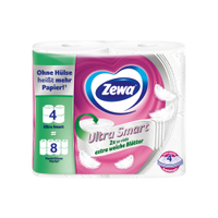 Zewa Toilettenpapier Ultra Smart,  4-lagig 488978,  1 Packung = 4 Rollen à 280 Blatt