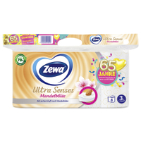 Zewa Ultra Senses Mandelblüte Toilettenpapier,  4 lagig 29276,  1 Packung = 8 Rollen à 135 Blatt