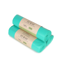 ZURAS Bio-Müllbeutel,  120 Liter Zuras- A120,  1 Paket = 48 Rollen à 10 Beutel