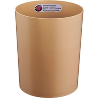 Zwingo Sicherheitspapierkorb,  13 Liter Z1100419,  Maße: 25 x 25 x 30 cm,  gold