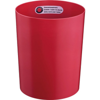 Zwingo Sicherheitspapierkorb,  13 Liter Z1100425,  Maße: 25 x 25 x 30 cm,  bordeaux