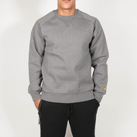 Carhartt WIP Chase Sweat - Dark Grey Heather / Gold S
