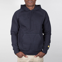 Carhartt WIP Hooded Chase Sweater - Dark Navy / Gold S