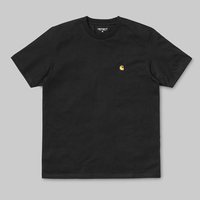 Carhartt WIP S/S Chase T-Shirt - Black / Gold M