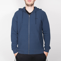 Stussy Stock Logo Zip Hood - Blue M