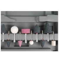 1 / 4〃 Luftkompressor Die Grinder 23000rpm Schleifen Polish Stone Kit Luftschleifer Mühle Gravur Tools Kits Druckluftwerkzeuge / Rot