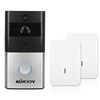 1 * KKmoon 720P WiFi Visuelle Gegensprechanlage Türsprechanlage + 2 * Wireless Türklingel Chime