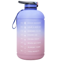 1 Gallonen Wasserflasche mit Time Marker BPA FREI 3, 78L Sportflasche mit Strohhalm für Office Gym Fitness Sport Camping Radfahren