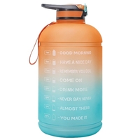 1 Gallonen Wasserflasche mit Time Marker BPA FREI 3, 78L Sportflasche mit Strohhalm für Office Gym Fitness Sport Camping Radfahren