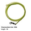 1 Mt £ Angelführer Linie Fluorocarbon Core Linie mit Ring Swivel Quick Swivel Karpfenangeln Zubehör