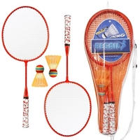 1 Paar Badmintonschläger mit Bällen 2 Spieler Badminton Set für Kinder Indoor Outdoor Sport Game