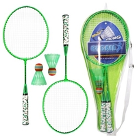 1 Paar Badmintonschläger mit Bällen 2 Spieler Badminton Set für Kinder Indoor Outdoor Sport Game