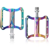 1 Paar Fahrradpedale Flache Fahrradplattformpedale aus Aluminiumlegierung Mountainbike-Pedale Fahrradpedale