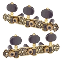 1 Paar (links + rechts) 1:18 Akustische klassische Gitarrenmaschinenköpfe Tuning Key Pegs String Tuner