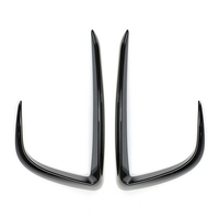 1 Paar Nebelscheinwerferabdeckung Augenbrauenabdeckung Verkleidungsrahmen Ersatz für Tesla Model Y 2020 2021 Glossy Black