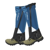 1 Paar reißfeste wasserdichte hohe Beingamaschen Regen-Schneestiefel-Beinabdeckungen - atmungsaktiv einstellbar tragbares Leichtgewicht zum Wandern Rucksacktour Wüste Camping Klettern Radfahren