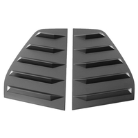 1 Paar schwarze Seitenfenster-Lamellenabdeckung für Volkswagen Golf 6