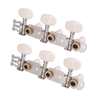 1 Paar silberne Gitarren-Stimmwirbel Klassische Gitarrensaiten-Stimmgeräte Stimmköpfe