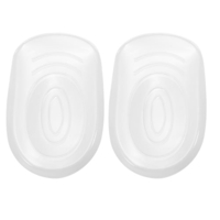 1 Paar Silikon Heel Einlegesohlen-Schuh-Kissen-Auflage Transparent Pad Massage-Schutz-Absatz-Schuh-elastische Fußpflege Anti-Rutsch