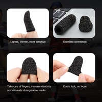 1 Paar Ultra-Dünn-Touchscreen-Fingerspitzen mit Volltouchscreen Schweißfeste antistatische Spielhandschuhe für das Handy-Tablet