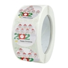 1 Rolle / 500 Stück Weihnachtsaufkleber Selbstklebender Weihnachtsaufkleber