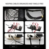 1-Rollen-Kabelbinder mit wiederverwendbarem Befestigungsdraht-Organizer. Kabelseil-Kabelmanagement. Kabelbinder aus Nylon mit Klettverschluss