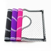 1 Satz Silikon-Hand-Kissen & Table Mat-Nagel-Kunst-Kissen-Halter Auflage-waschbare faltbare Armlehne Maniküre-Werkzeug Rosy
