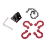 1 Set D-D-Ring Schäkel Anhängerhaken Anhängerschloss für 1/10 Traxxas HSP Redcat RC4WD Tamiya Axial SCX10 D90 HPI RC Raupenfahrzeug