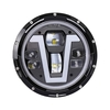 1 Stück 12V / 24V Motorradscheinwerfer 7 Zoll V-förmiger LED-Scheinwerfer mit Blinker DRL Hi / Lo Beam Ersatz für Jeep Wrangler JK JKU CJ LJ TJ Hummer H1 H2