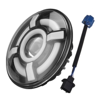 1 STÜCK 7 Zoll runder LED-Projektorscheinwerfer Superheller Scheinwerferersatz für Jeep Wrangler JK JKU CJ LJ TJ Hummer H1 H2