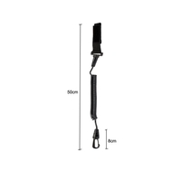 1 Stück aufgerollte Paddel Leine elastisch Kajak Kanu Safety Rod Leine Kajak Zubehör Stretch bis 1, 9 M