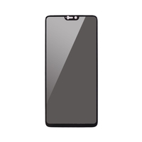 1 Stück Displayschutzfolie Peeping Privacy 2.5D gekrümmte gehärtete Glasfolie Ultradünne hohe Transparenz Anti-Schmutz-Splitterschutz Anti-Scratch-Schutz-Telefon-Schutzfolie für Oneplus 6