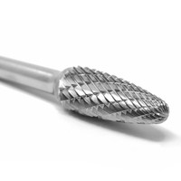 1 Stück Doppelschnitt Wolframkarbid Gratfräser Schneidwerkzeug Gesenkschleifer Bit 1/4 Zoll Schaft