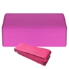 1 Stück EVA Yoga Blöcke 1 Stück Cotton Yoga Strap Stabilitätsblöcke