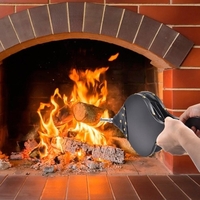 1 STÜCK Kaminbälge für Outdoor Camping BBQ Grill Hand Balgpumpe Indoor Kochen Kaminventilator Luftgebläse mit Aufhängeband