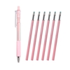 1 Stück nachfüllbare und einziehbare Gel-Tintenstifte 0, 5 mm schwarzer Tinten-Gelstift mit 6 Tintennachfüllungen für Erwachsene im Büro