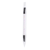 1 stück Strass Griff Relief Nail art Stift Silikon Nagel Carving Pinsel Glitter Picker Nagel Pinsel Pulver Picking Tools