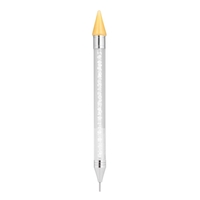 1 stück Strass Punktierung Stift Nagel Punktierung Werkzeug Doppel Verschiedenen Kopf Tipps Perlen Picker Wachs Bleistift Griff Maniküre Werkzeug