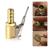 1 STÜCKE Auto Auto Zink-legierung 8mm Reifen Rad Reifen Luft Chuck Inflator Pumpe Ventil Clip Clamp Connector Adapter für Autos